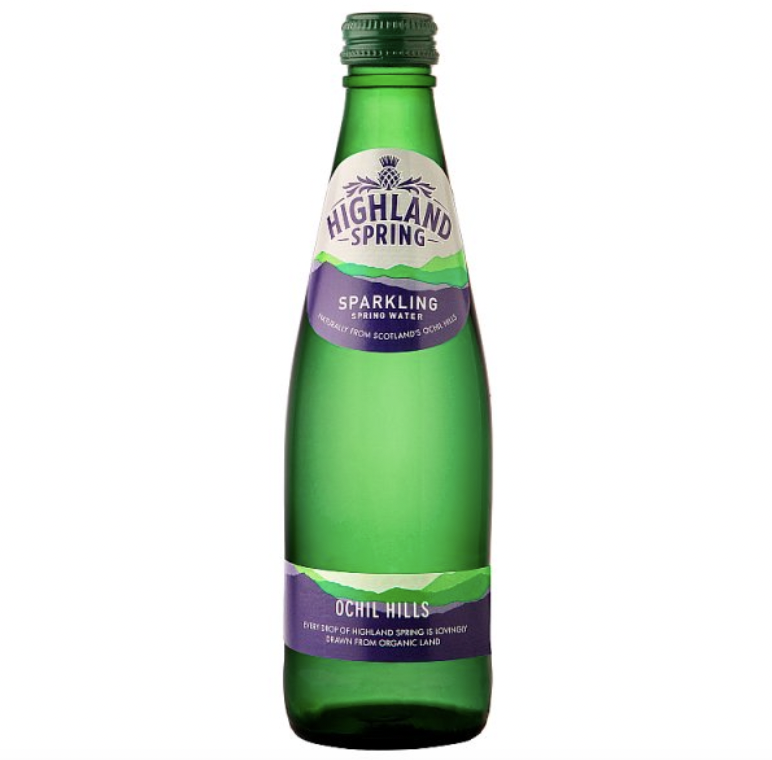 Highland Spring Sparkling Water 330ml Steel Brew Co